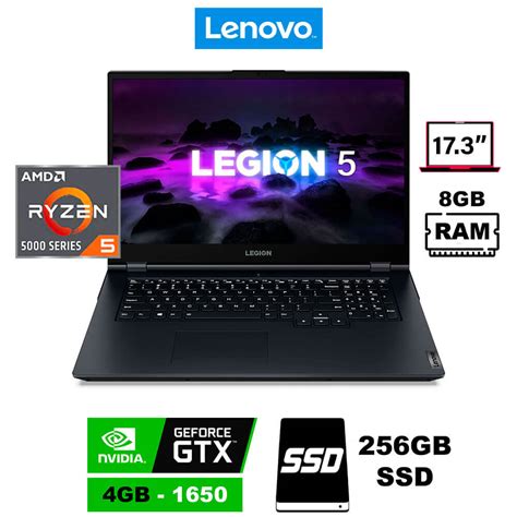 Lenovo Legion 5 Amd Ryzen 5600h Nvidia Geforce Gtx 1650 8gb 256gb