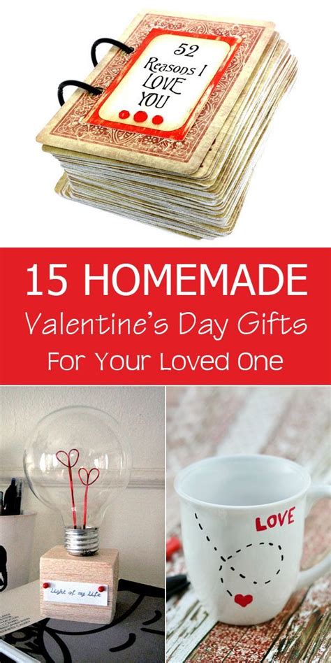 50 romantic gifts for women on valentine's day (or any day). 15 Homemade Valentine's Day Gift Ideas | Homemade ...