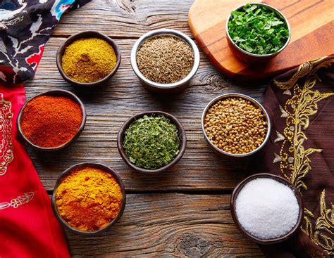 Indian Cuisine Spices Mix As Coriander Curry Stock Photo Image Of