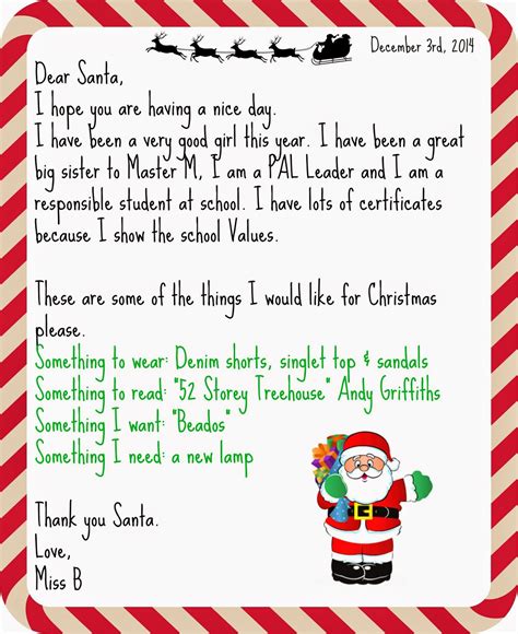 How To Write A Letter To Santa — Free Printable Templates Parade