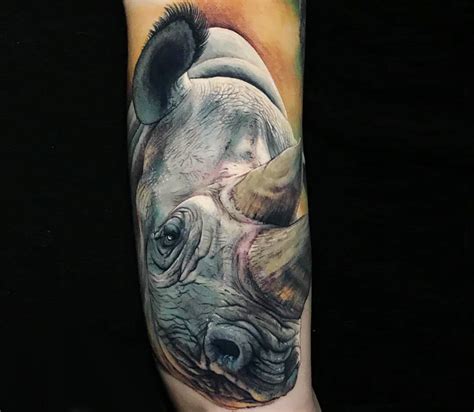 Rhinoceros Tattoo By Victor Zetall Photo 28256