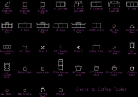Chairs And Coffee Tables Dwg Block For Autocad • Designs Cad