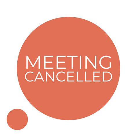 April Meeting Cancelled Tinnitus Rooms