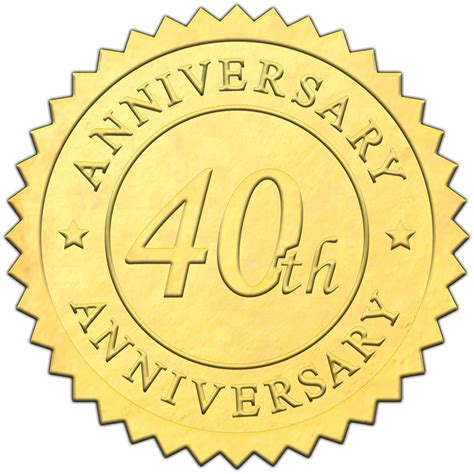 Gold 50th Anniversary Seals For Special Occasion Sticky Business