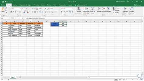 Cómo Usar Buscarv Y Buscarh En Excel 2019 Solvetic