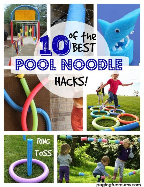10 Of The Best Pool Noodle Hacks Paging Fun Mums Pool Noodles Cool Pools Pool Noodle Games