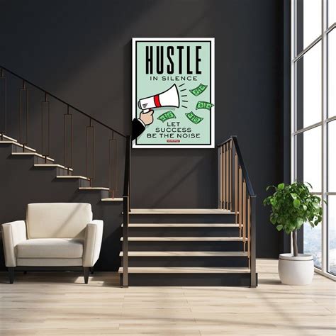 Official Monopoly Game Hustle Motivation Success Work Home Etsy