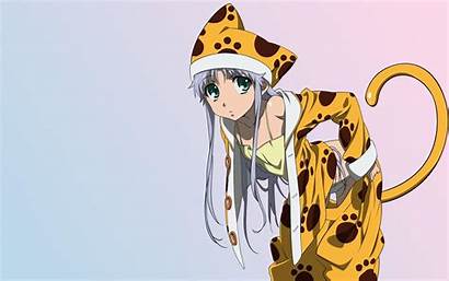 Anime Cat Wallpapers Pajamas Catgirl Lion Aru