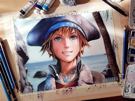 Realistic Kingdom Hearts Drawing