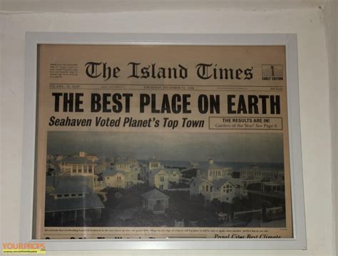 The Truman Show The Best Place On Earth Newspaper Original Movie Prop