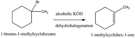 Write The Structure Of The Alkene Formed By Dehydrohalogenation Of 1