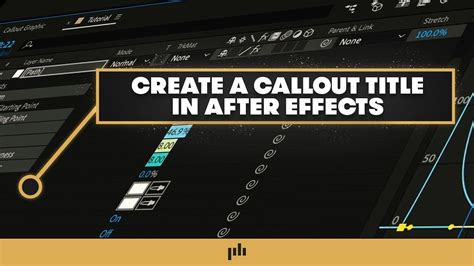 How To Create Callout Titles In After Effects Motion Graphics