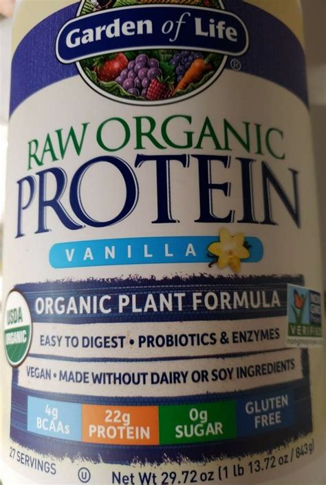 Garden Of Life Organic Vegan Raw Protein Powder Vanilla 27 Servings 3