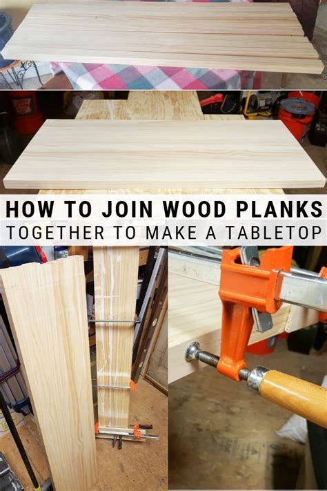 Let me show you how to build a wood table top using pocket hole joinery. How to Join Wood Planks for a Tabletop: Join Boards Together Lengthwise | Wood planks diy, Diy ...