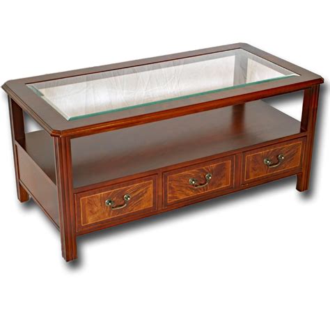 Flash furniture 15 1/2 laminate coffee table with silver steel frame, mahogany. Reproduction Glass Top Chippendale Coffee Table in Yew or ...