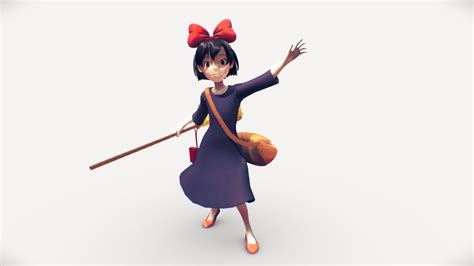 Sketchfab Kikis Delivery Service Kiki Modelanimation Rig Preview