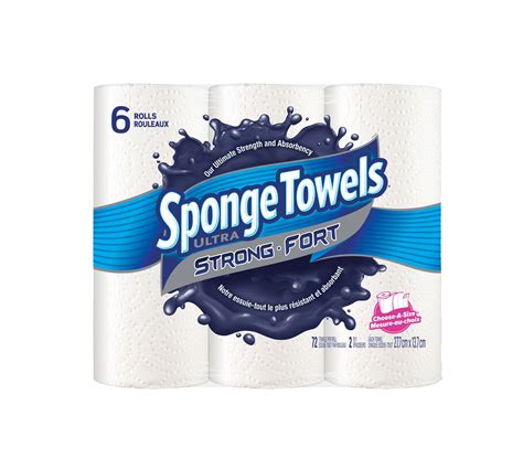 Sponge Towels Spongetowels Ultra Strong Paper Towels Walmart Canada
