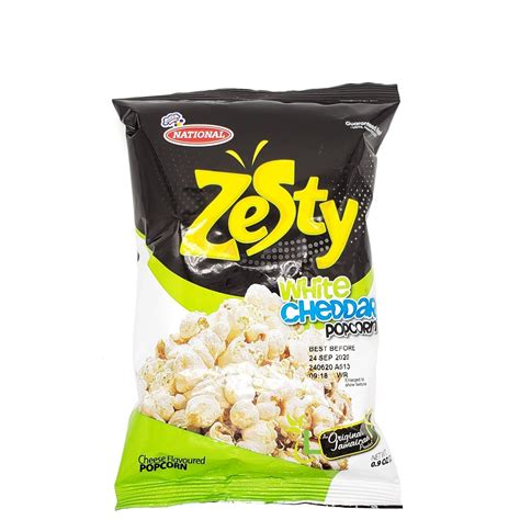 National Popcorn Zesty White Cheddar 25g Loshusan Supermarket