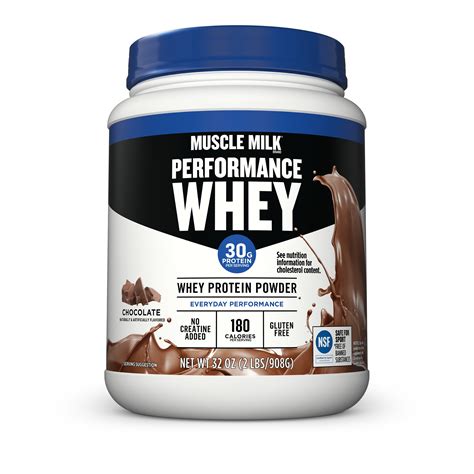 Muscle Milk Performance Whey Protein Powder, Chocolate - Shop Diet & Fitness at H-E-B