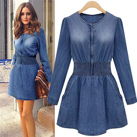 Popular Plus Size Blue Jean Dress Buy Cheap Plus Size Blue Jean Dress