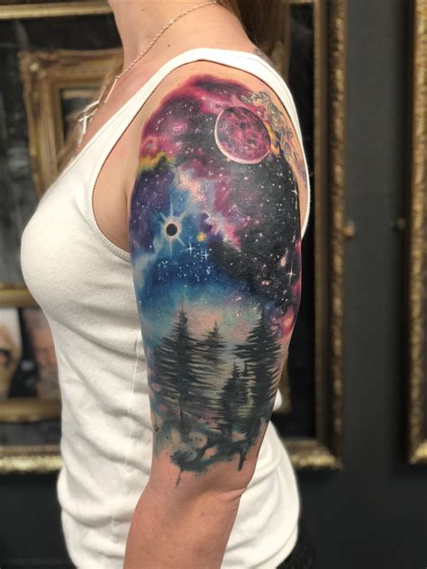 Cosmic rework tattoo by Basia! Limited availability at Revival Tattoo