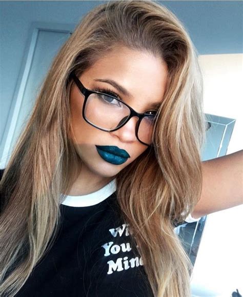#WakeUpAndMakeup on Instagram: "Bold lips + glasses ...