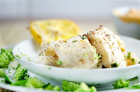With 1 tablespoon butter, grease a baking dish large enough to hold the fish in one layer. BAKED FISH FILLETS IN CREAMY SAUCE WITH BROCOLLI | Chefjar