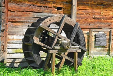 Vintage Water Mill Wheel Stock Photo Colourbox