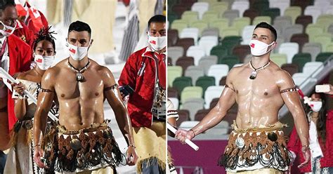 hot tongan pita taufatofua flaunts bod at olympics opening ceremony pics