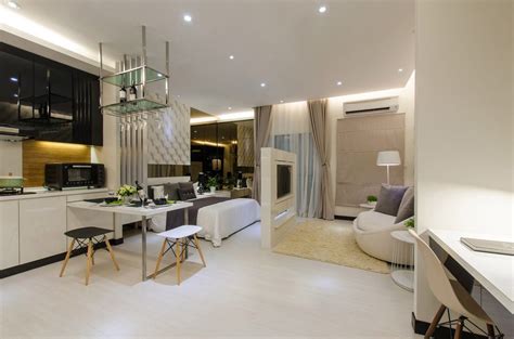 The open design of the shelving unit. 10 Small Apartment Interior Designs Below 800 Sq Ft ...