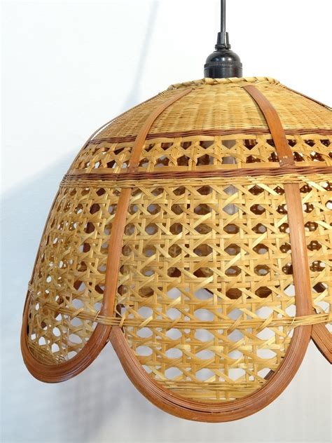 Vintage Wicker And Rattan Pendant Lamp Design Market