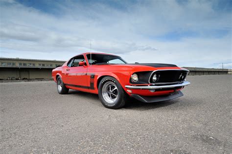 3000x1688 Muscle Car Fastback Ford Mustang Boss 429 Car White Car