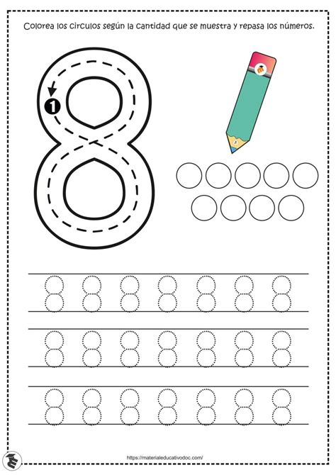 Cuaderno Para Repasar Y Colorear Los Números Del 0 Al 9 Preschool