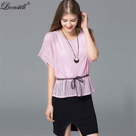 lionstill 2018 summer women t shirt elegant hollow out short sleeve shirt casual o neck