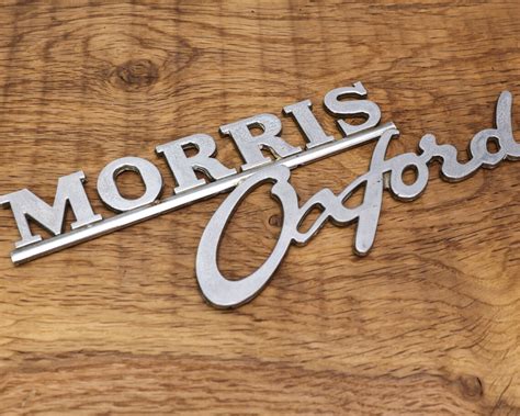 Morris Oxford Chrome Car Badge Classic Car Badge 23cm Etsy