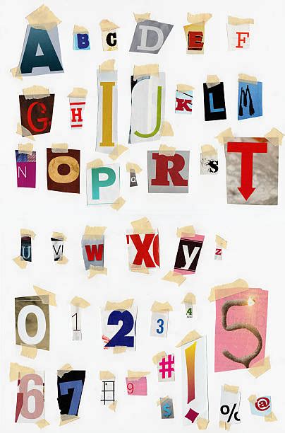 Ransom Letter Alphabet Stock Photos Pictures And Royalty Free Images