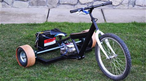 Electric Homemade Drift Trike 800w Electric Trike From Scrap Youtube