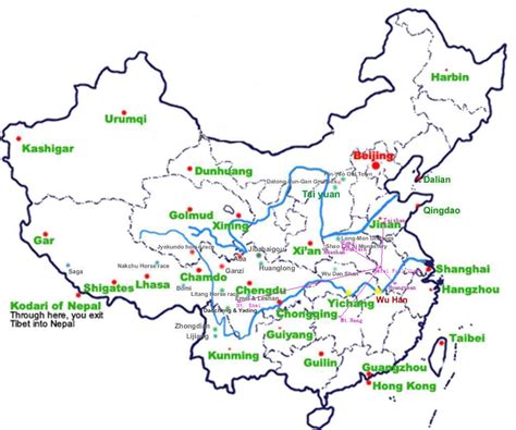 National Parks In China Map United States Map
