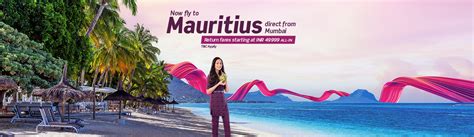 Book Flights To Mauritius Mru Vistara