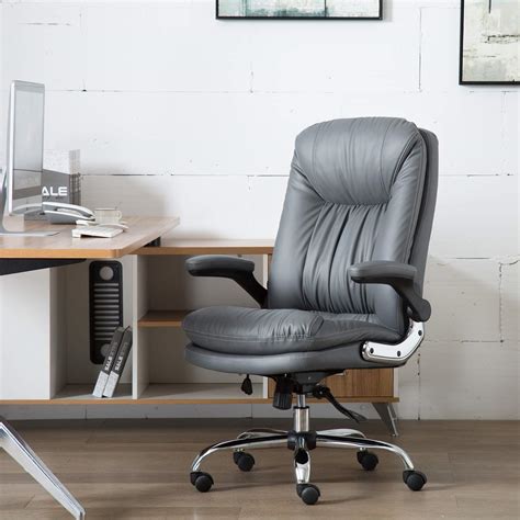 The gas lift helps you adjust the height and the nylon castor makes it easy for you to move the chair. YAMASORO Ergonomic Executive Office Chair Adjustable Tilt ...