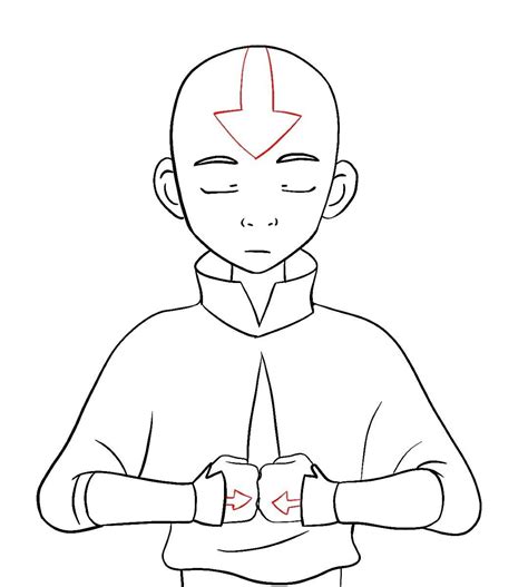 How To Draw Aang Avatar The Last Airbender Draw Central Avatar