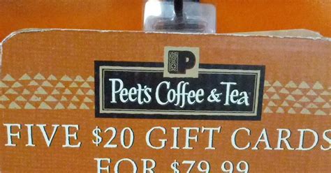 Check spelling or type a new query. Five $20 Peet's Coffee Gift Cards for $79.99 | Costco ...