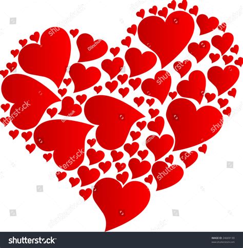 Vector Illustration Of Hearts 24669130 Shutterstock