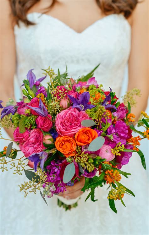Colorful Wedding Bouquets Abc Wedding