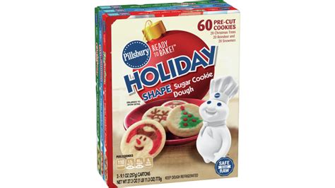 Pillsbury Holiday Shape Sugar Cookie Dough 3 Pack