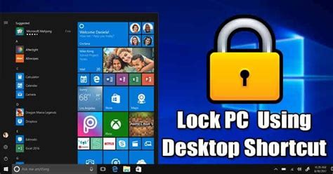 Searching For An Easy Way To Lock Windows 10 Computer You Can Create A