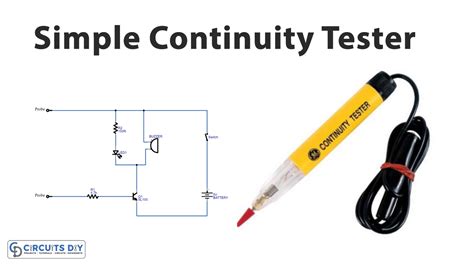 Simple Continuity Testing Circuit Diagram Using 555 T