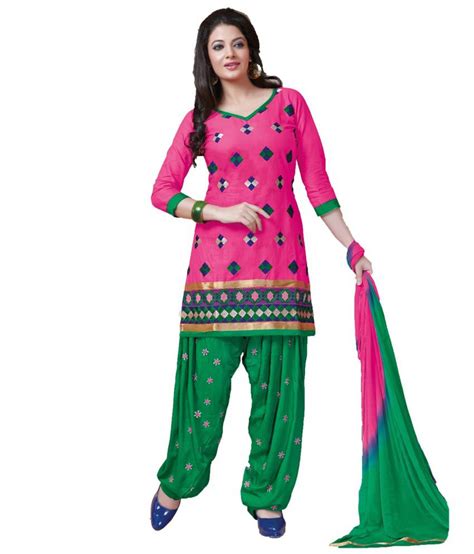 Khadi Pink Cotton Unstitched Dress Material Buy Khadi