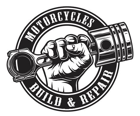 Motorcycles Logo Design Mechanics Logo