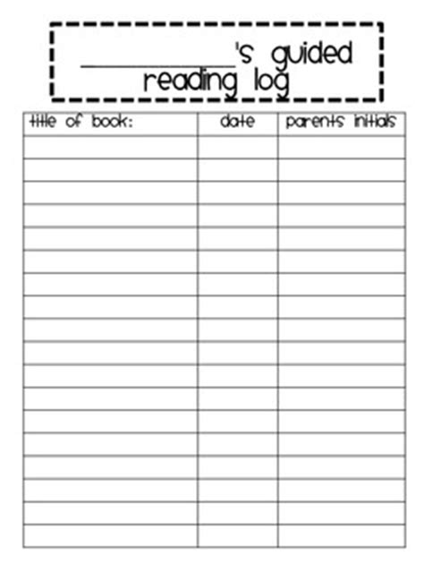 Guided Reading Log {FREEBIE} by Keeping up with Kindergarten | TpT